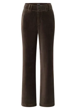 Corduroy Button Wide Leg Pants