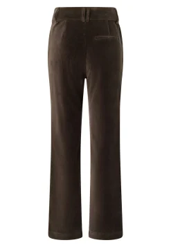 Corduroy Button Wide Leg Pants