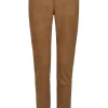 Faux leather skinny pants Shape Seam with decorative stitching