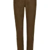 Faux leather skinny pants Shape Seam with decorative stitching