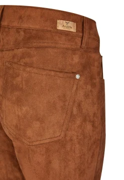 Faux leather skinny pants in solid design