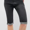 Jeans Capri TU with distressed look