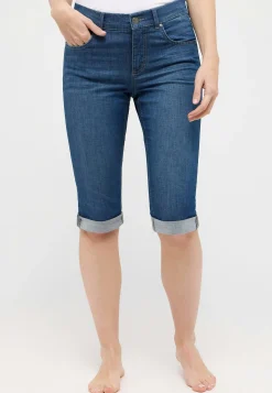 Jeans Capri TU with distressed look