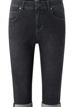 Jeans Capri TU with distressed look