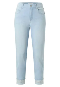 Jeans Cici Crop Word with rhinestones