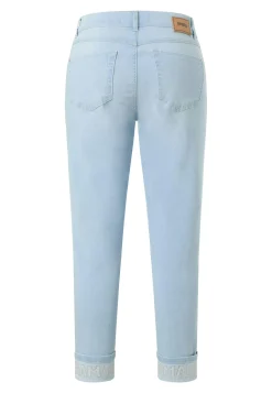 Jeans Cici Crop Word with rhinestones