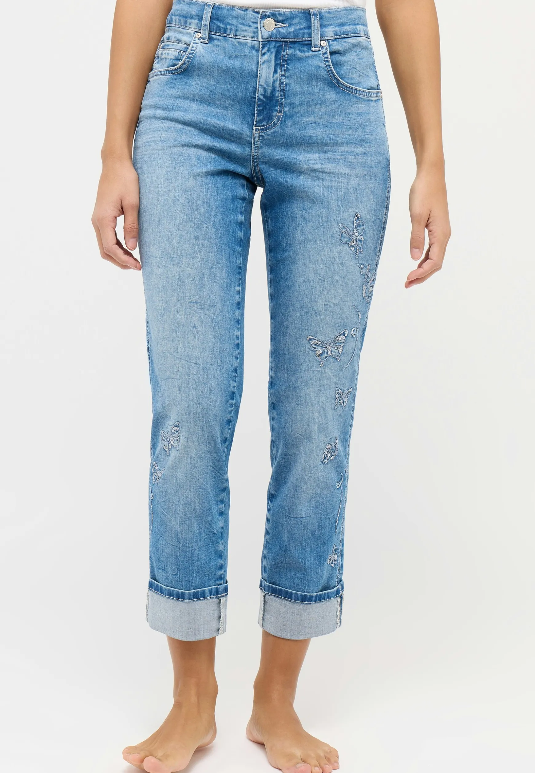 Jeans Cici with butterfly print