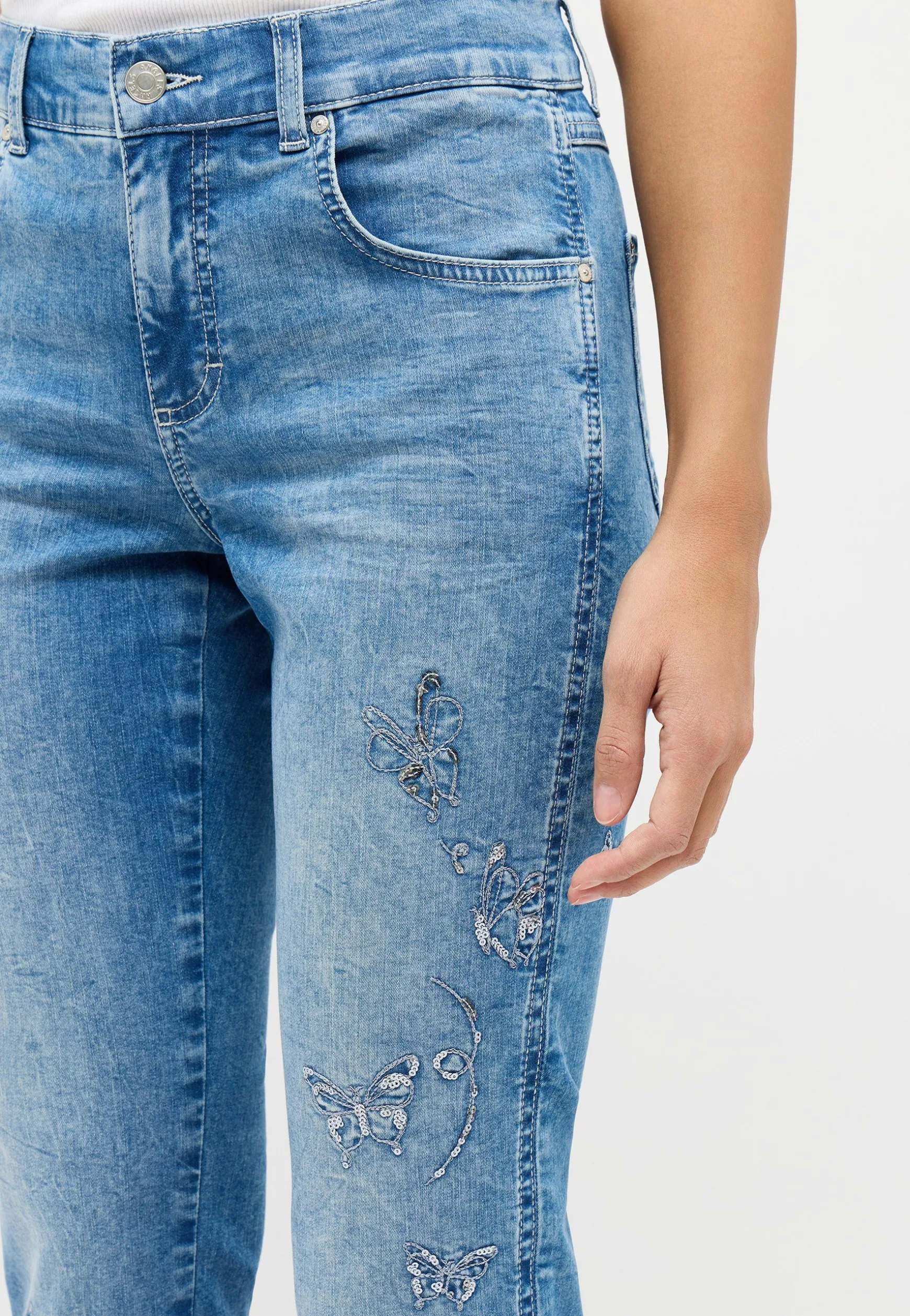 Jeans Cici with butterfly print