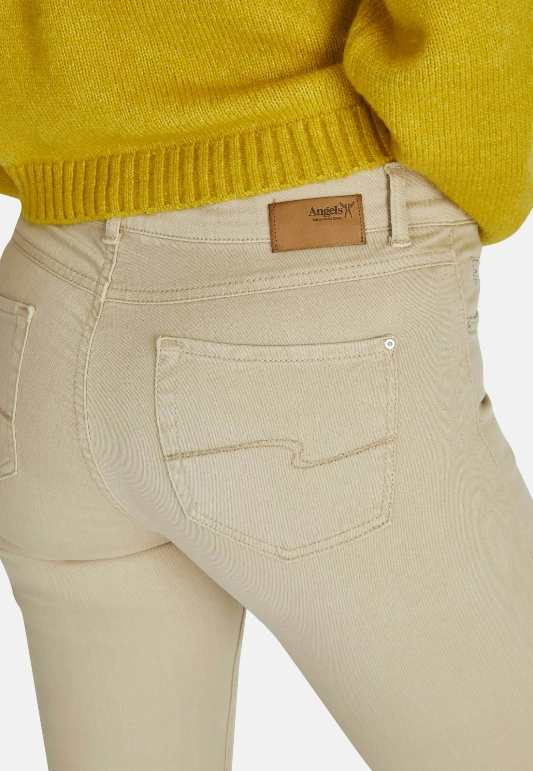 Jeans Cici with solid-colored design