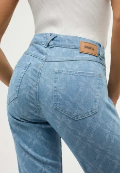 Jeans Darleen Crop TU with laser print