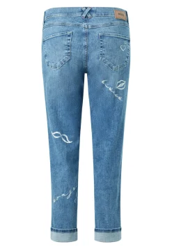 Jeans Darleen Crop TU with Paris print