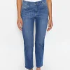 Jeans Darleen Crop with authentic denim