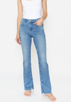 Jeans Leni Slit Fringe with hem slit