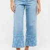 Jeans Linn Flower with floral pattern