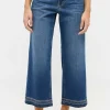 Jeans Linn Fringe with stitch pattern