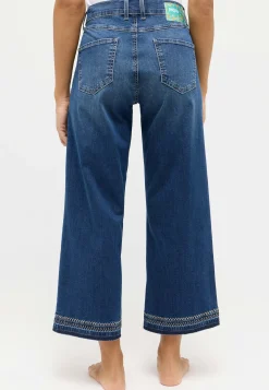 Jeans Linn Fringe with stitch pattern