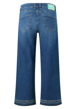 Jeans Linn Fringe with stitch pattern