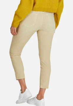 Jeans Ornella Button with solid fabric