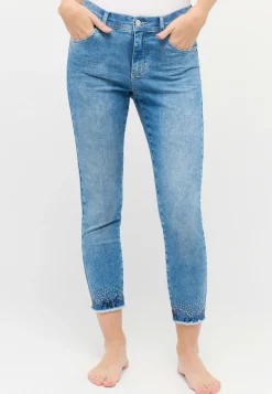 Jeans Ornella Fringe with used wash