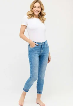 Jeans Ornella Fringe with used wash