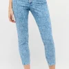 Jeans Ornella with floral pattern