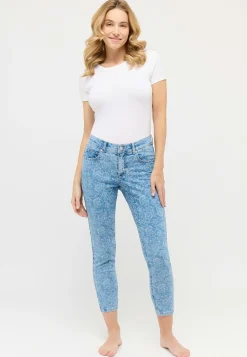 Jeans Ornella with floral pattern