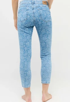Jeans Ornella with floral pattern