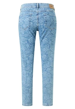 Jeans Ornella with floral pattern
