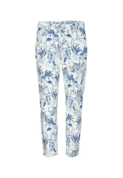 Jeans Ornella with palm tree print