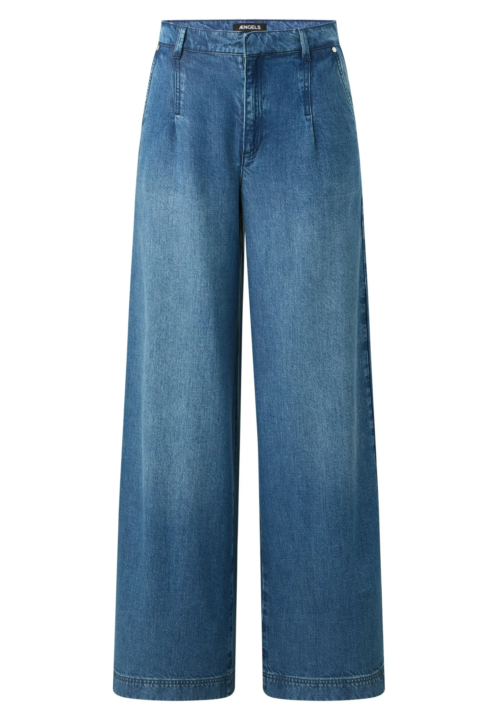 Jeans Palazzo with Used Wash