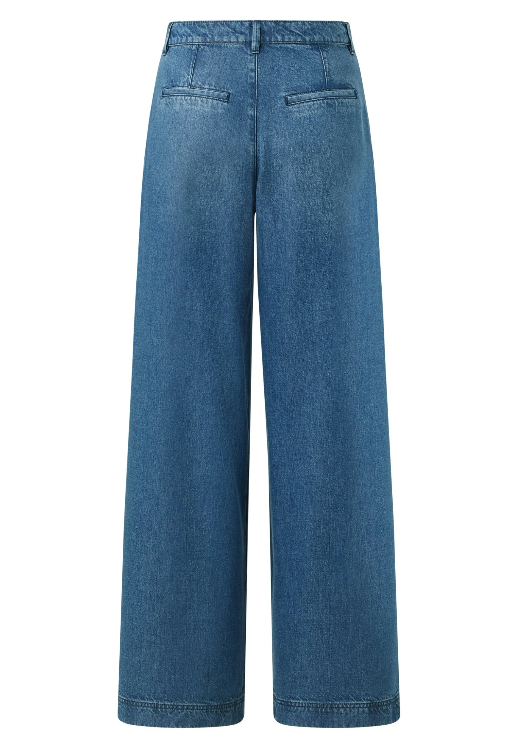 Jeans Palazzo with Used Wash