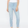 Jeans Skinny Ankle Zip with stripes