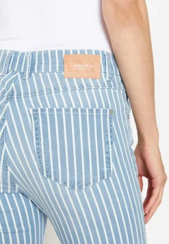 Jeans Skinny Ankle Zip with stripes