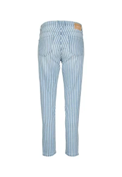 Jeans Skinny Ankle Zip with stripes