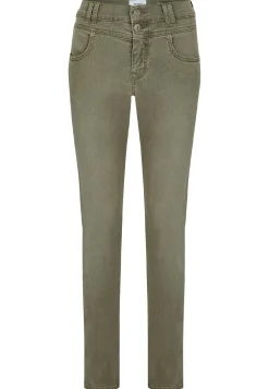 Jeans Skinny Button with colored denim