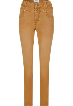 Jeans Skinny Button with colored denim