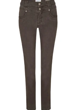 Jeans Skinny Button with colored denim