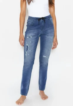 Joggpants Louisa Active with solid fabric