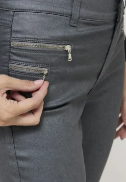 Malu Zip trousers with coating