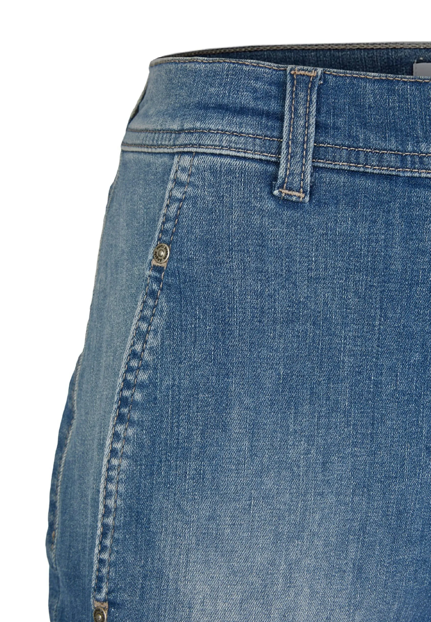 Mom Jeans Alma Crop with logo application