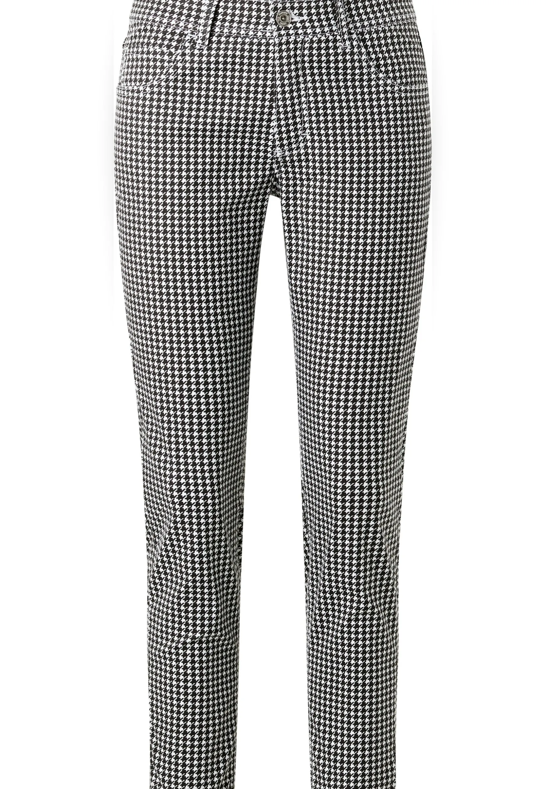Ornella with houndstooth pattern