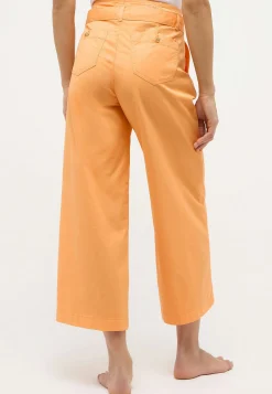 Pants Cropped Detail Culotte with belt