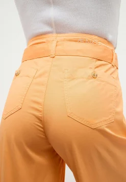 Pants Cropped Detail Culotte with belt