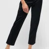 Pants Detail Straight with glam fake leather