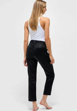 Pants Detail Straight with glam fake leather