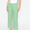 Pants Jogger Culotte with 70s print