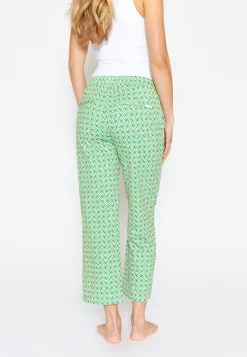 Pants Jogger Culotte with 70s print