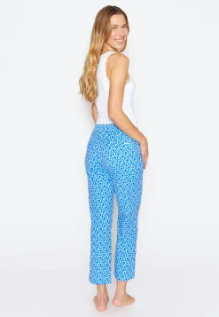 Pants Jogger Culotte with 70s print