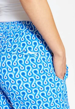 Pants Jogger Culotte with 70s print