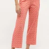 Pants Jogger Galon Culotte with retro print